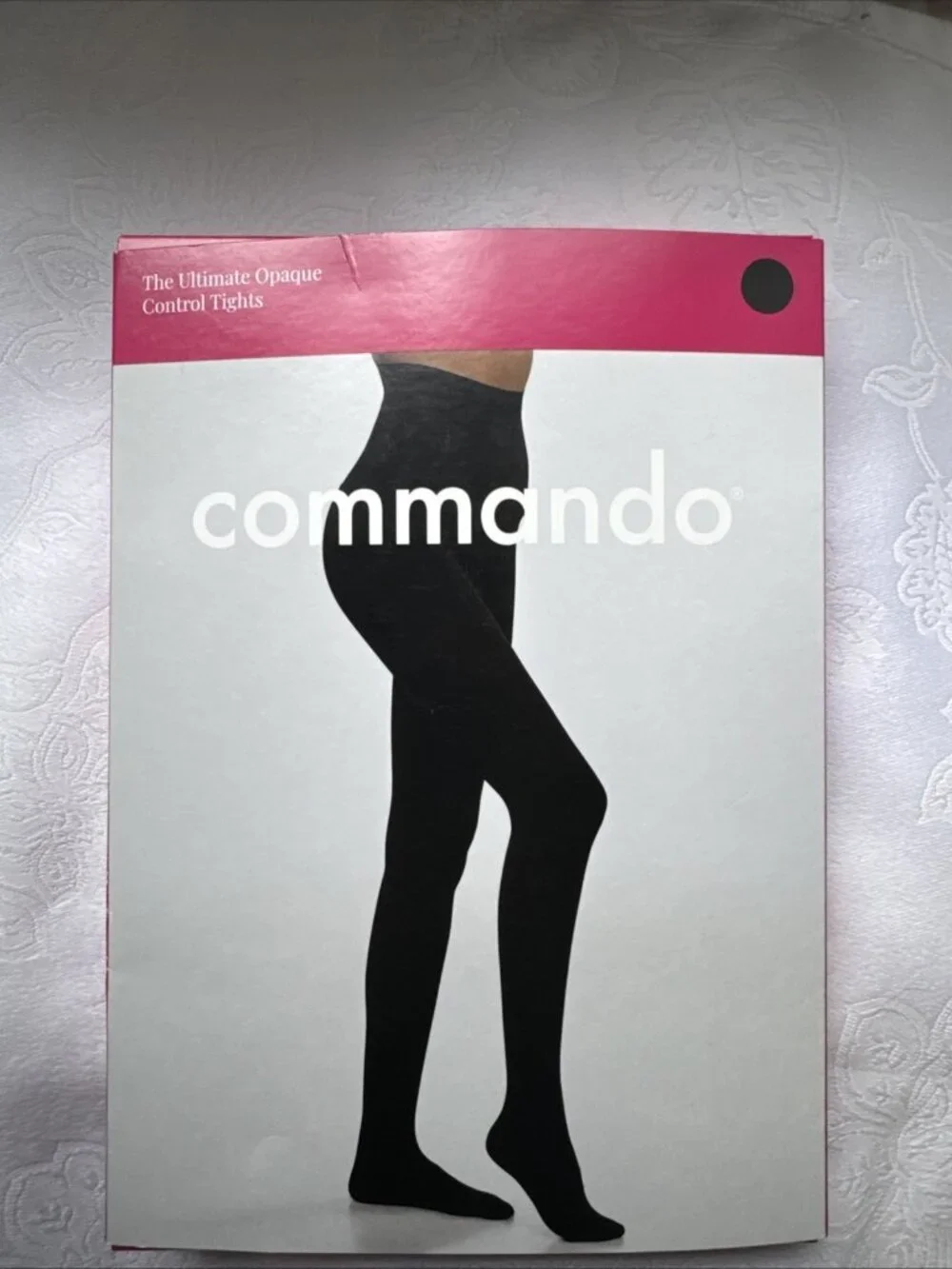 Commando HC70T1 The Ultimate Opaque Control Tights Black Size L Large NEW $48